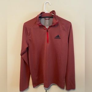 Adidas Red/Black Quarter Zip Pullover | Size: S